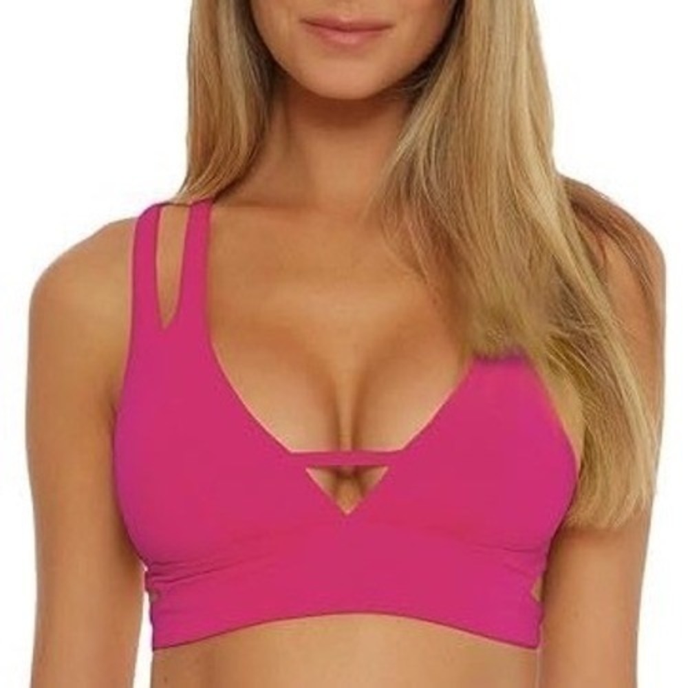 Becca DAMAGED Color Code Split Strap Halter Top  Women's‎ Size Small